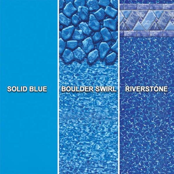 Unibead 15' x 30' Oval 52 in. Depth Riverstone Above Ground Pool Liner, 25 Mil
