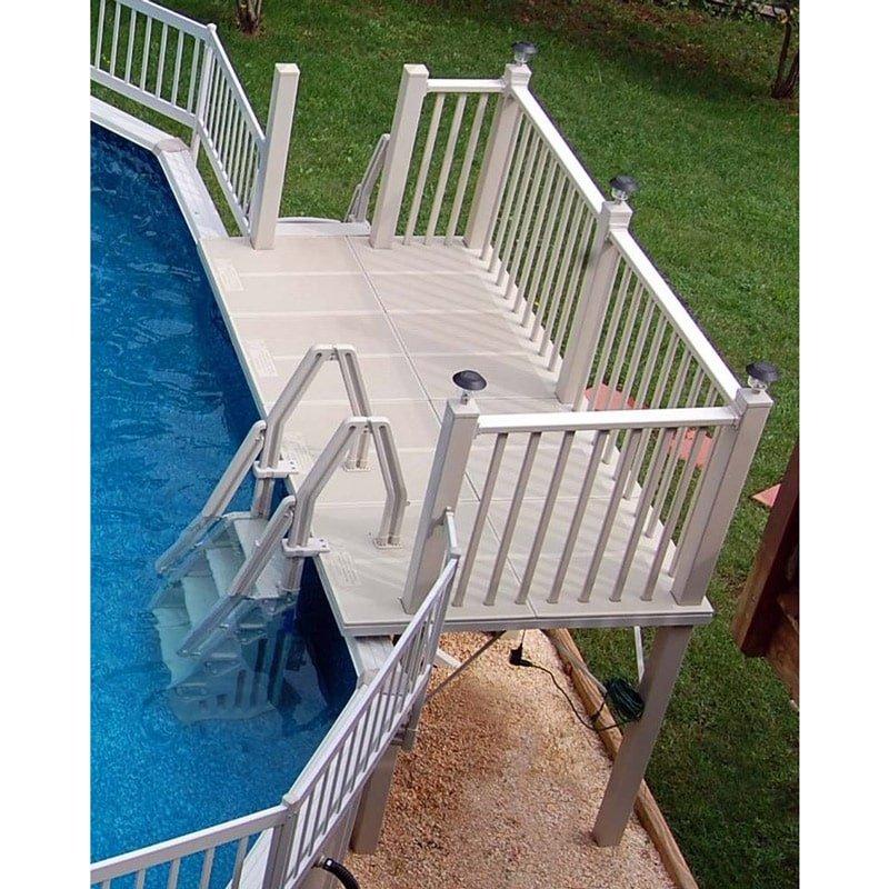 Rd T Above Ground Pool Side Deck System 5 X 10 In The Swim