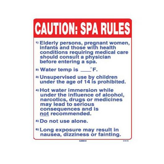 California State Spa Rules