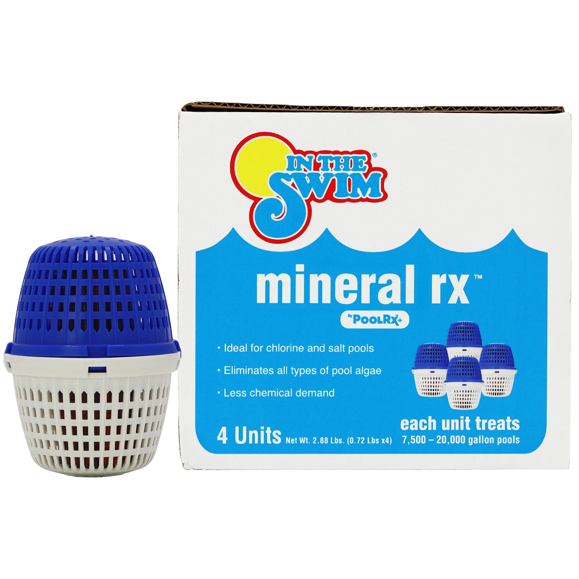 Mineral Rx Pool Mineral Blue/White Unit for 7,500 to 20,000 Gallons, 4-Pack