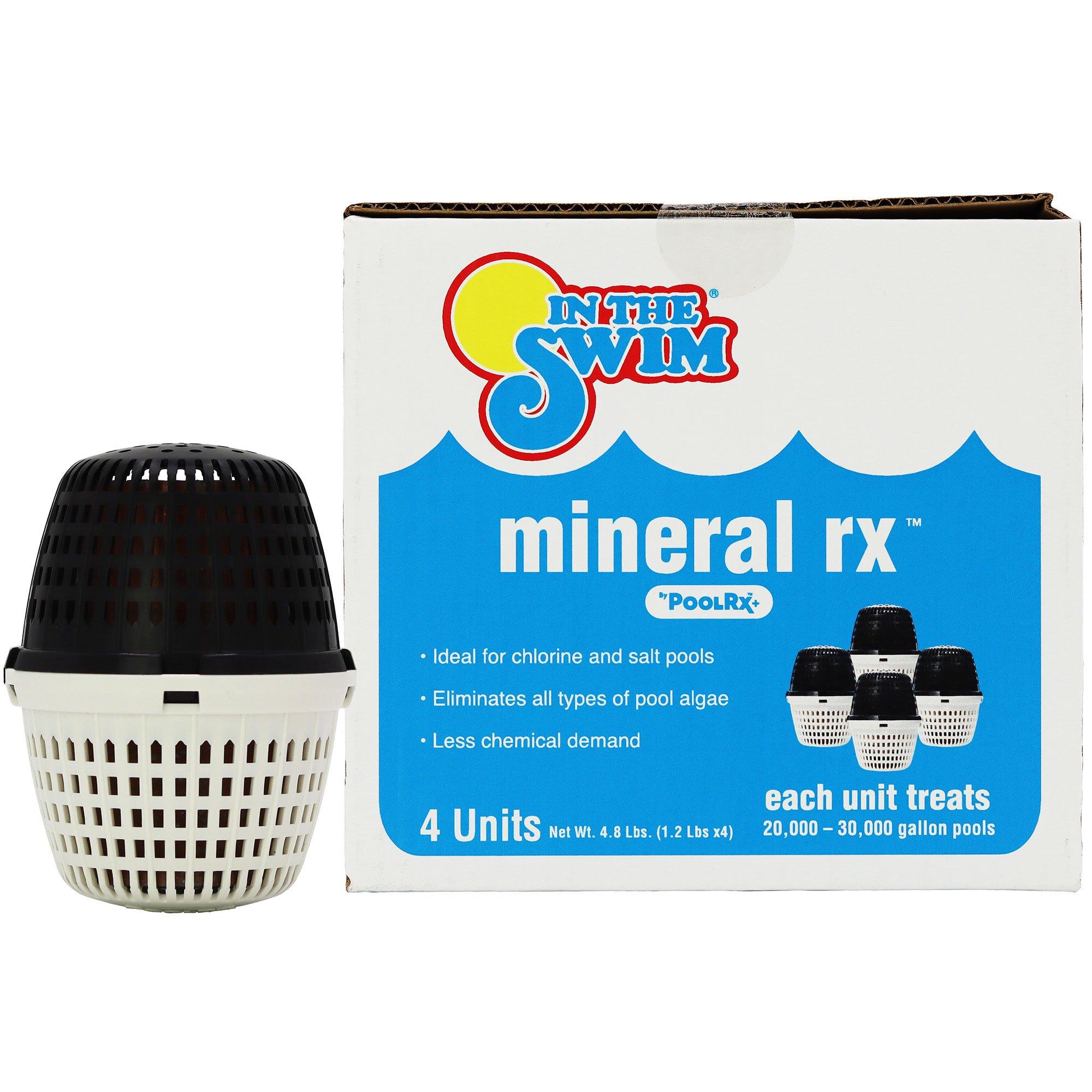 Mineral Rx Pool Mineral Black/White Unit for 20,000 to 30,000 Gallons, 4-Pack