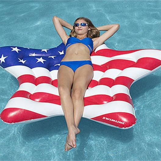 Swimline  Americana Star Island Pool Float