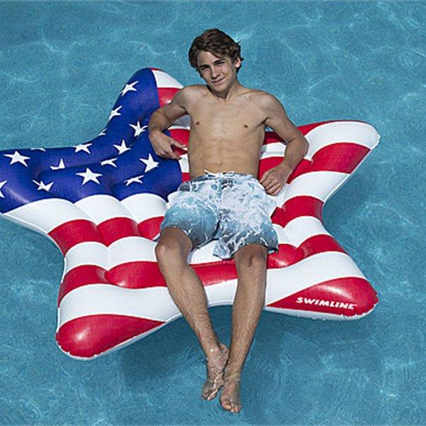 Swimline  Americana Star Island Pool Float