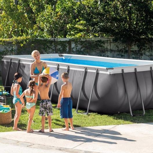 Intex  Ultra Frame 9 x 18 Rectangle Metal Frame Above Ground Pool Package