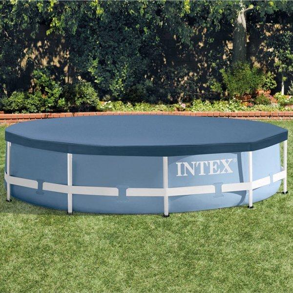 Intex Above Ground Pool Cover for 10ft Round Metal Frame Above Pools