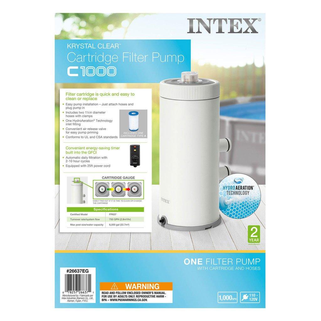 Intex  C1000 Above Ground Cartridge Filter Pump with GFCI
