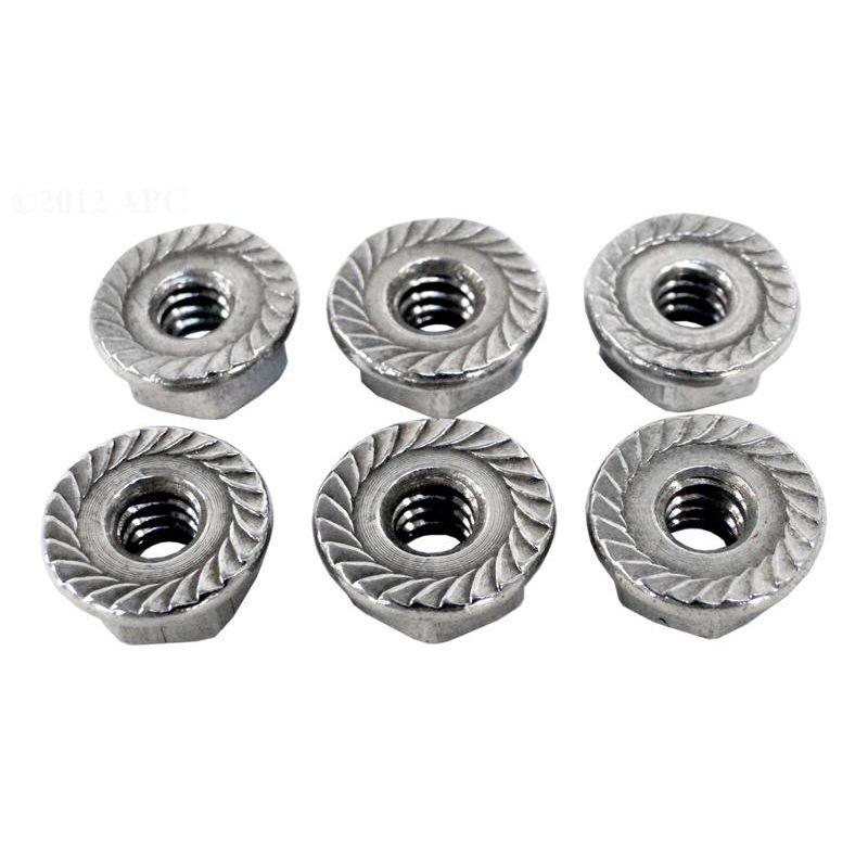 Jacuzzi&reg  S.S Hex Nut 10-24 LRDV 6/pk