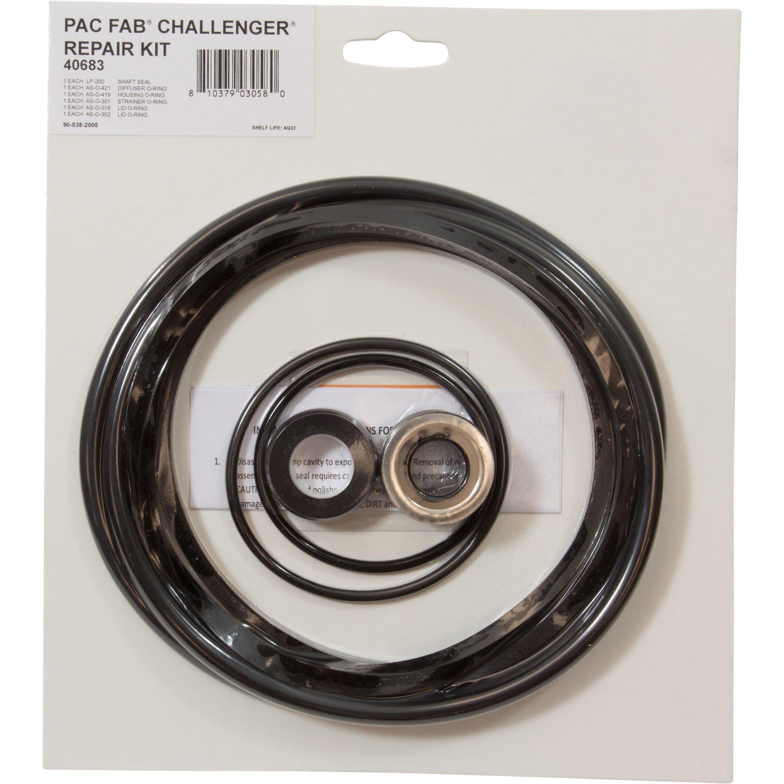 All Seals  O-Ring Kit Pac Fab Challenger Pump Rebuild Kit