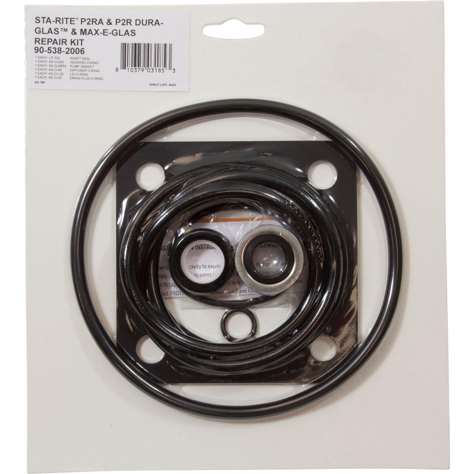 Replacement Pump Repair O-Ring Kit for Sta-Rite Dura Glas / Max-E-Glas