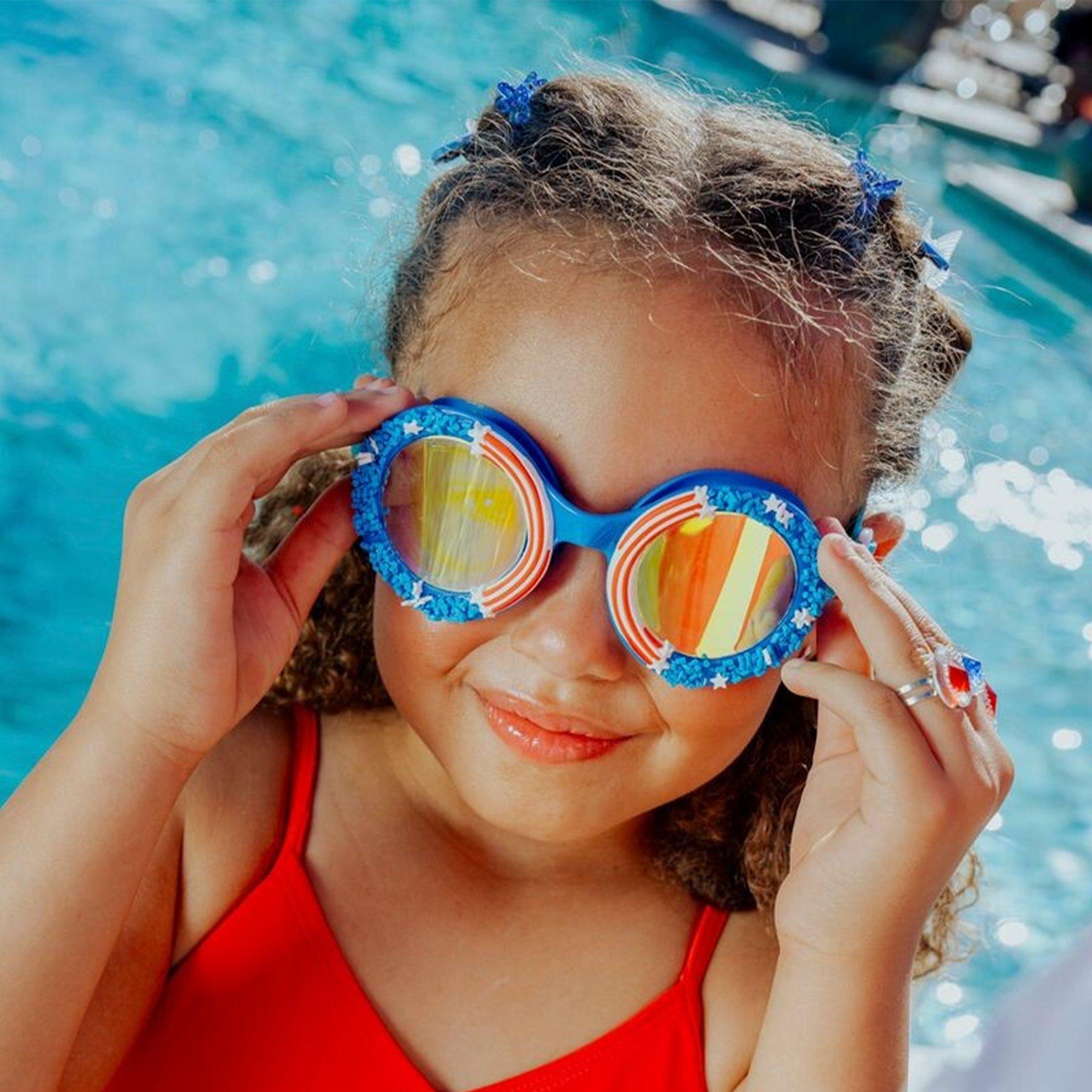 Cupcake Special Edition Kids' Swim Goggles - Stars Stripes and Sprinkles