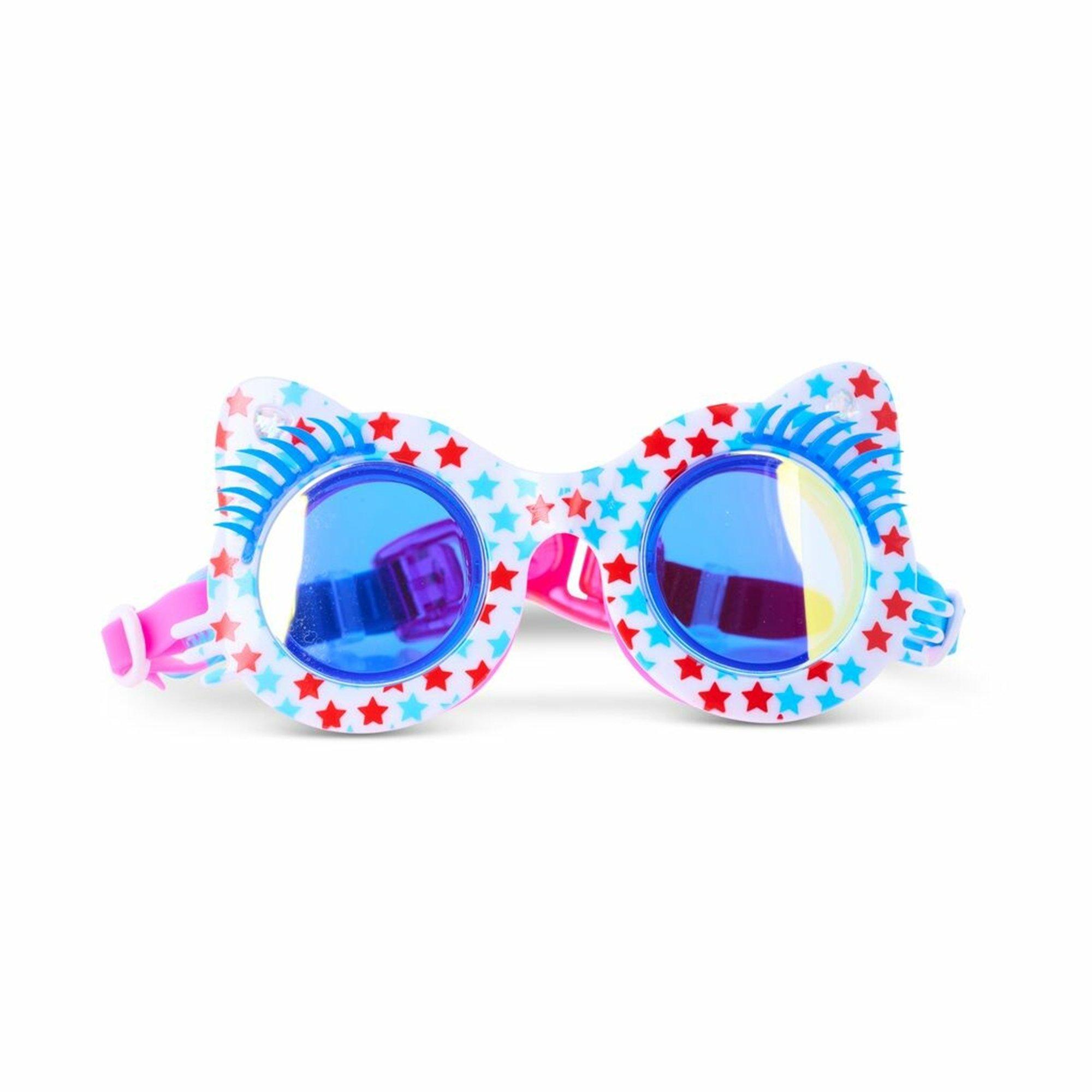 BLING 2.0  Savvy Cat Special Edition Kids Swim Goggles  Purrfectly Patriotic
