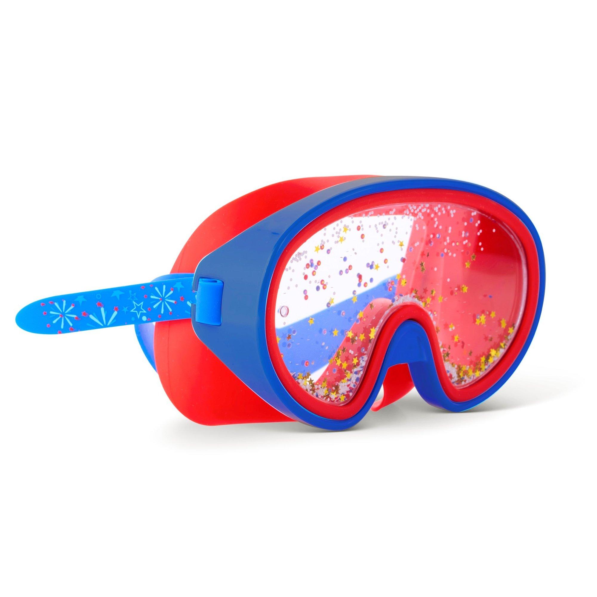 Fireworks Special Edition Kids' Swim Mask - Bursting Blue