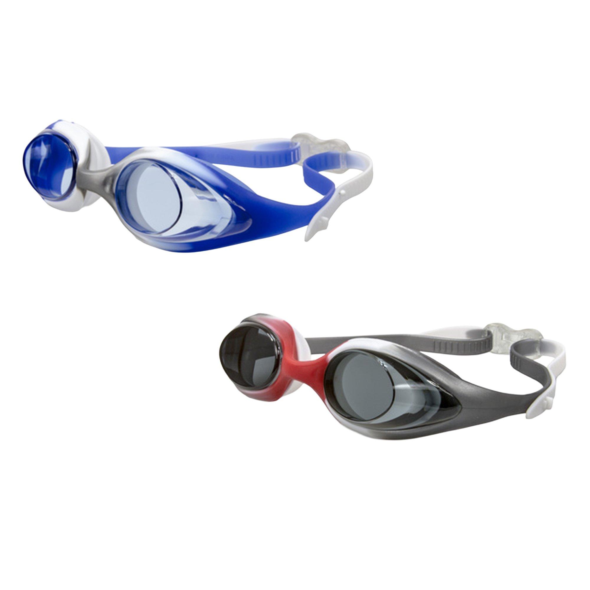 ULTRAFIT Youth Goggles - Assorted (Blue and Silver & Grey and Red)