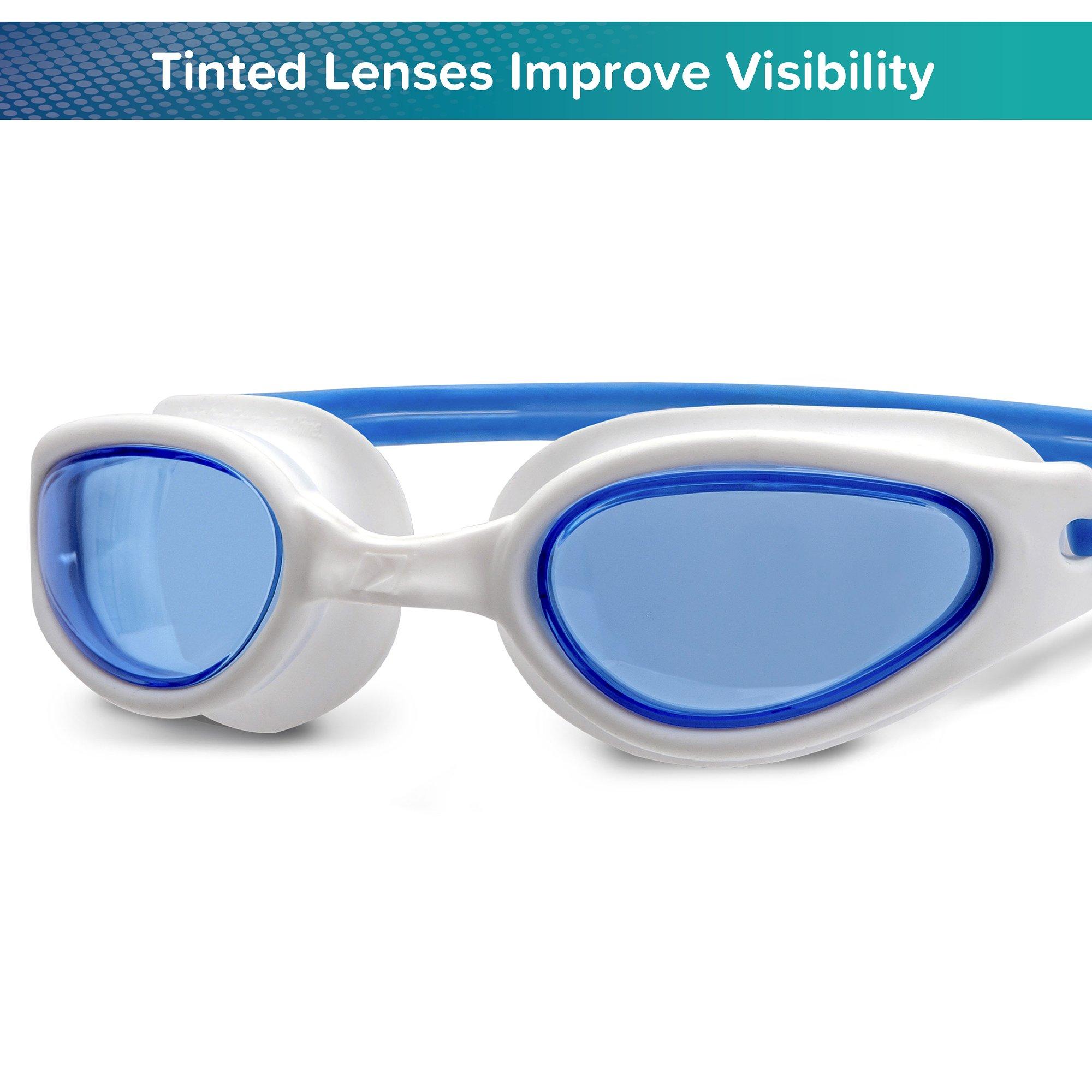 Soft Frame Adult Goggles - Blue & Silver