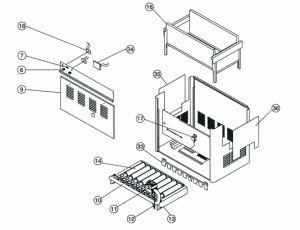 Pentair - Burner Tray Assembly 150 Propane Millivolt