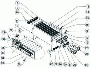 Pentair - Burner Tray Assembly , Model 400