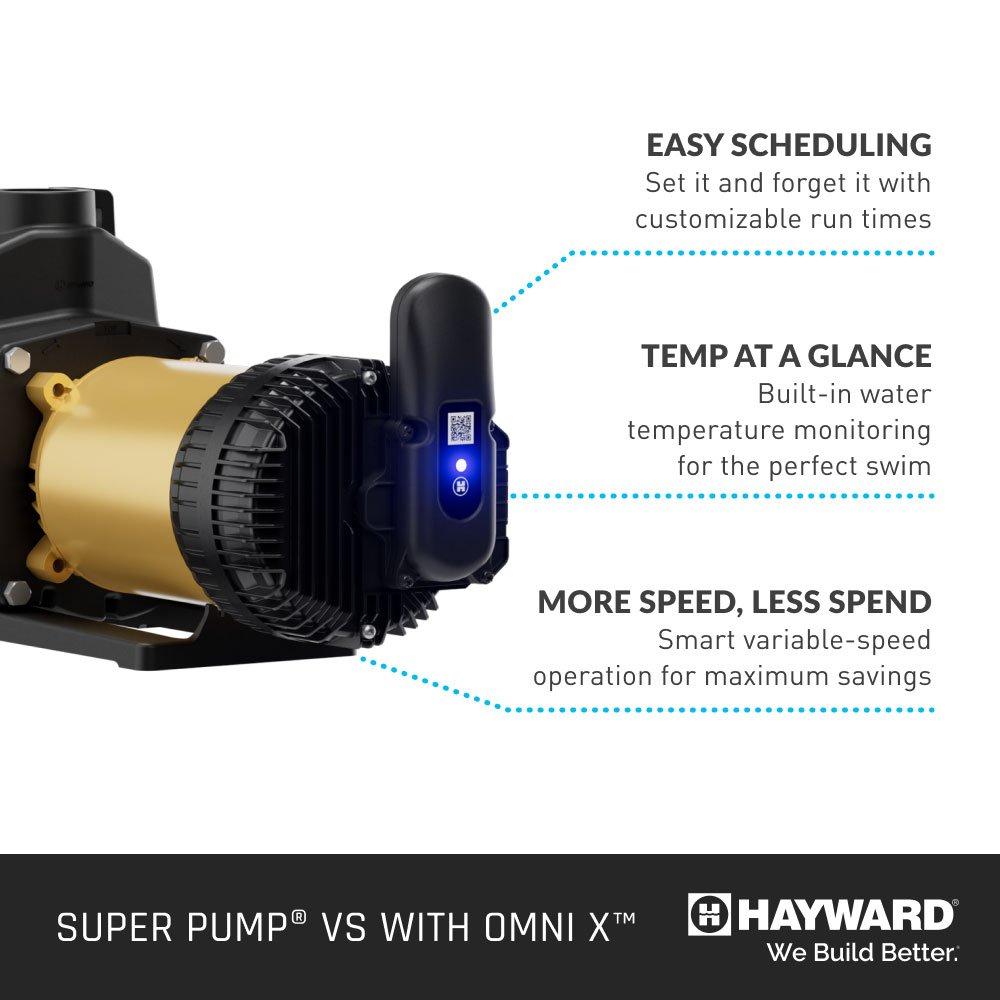 W3VSP26620 Super Pump VS 620 with OmniX Variable Speed Pool Pump, 2.25 THP, 230/115V