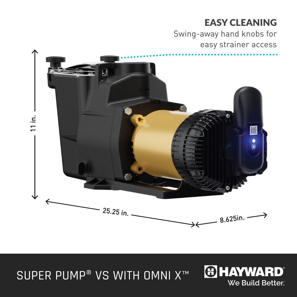 Hayward  W3VSP26620 Super Pump VS 620 with OmniX Variable Speed Pool Pump 2.25 THP 230/115V