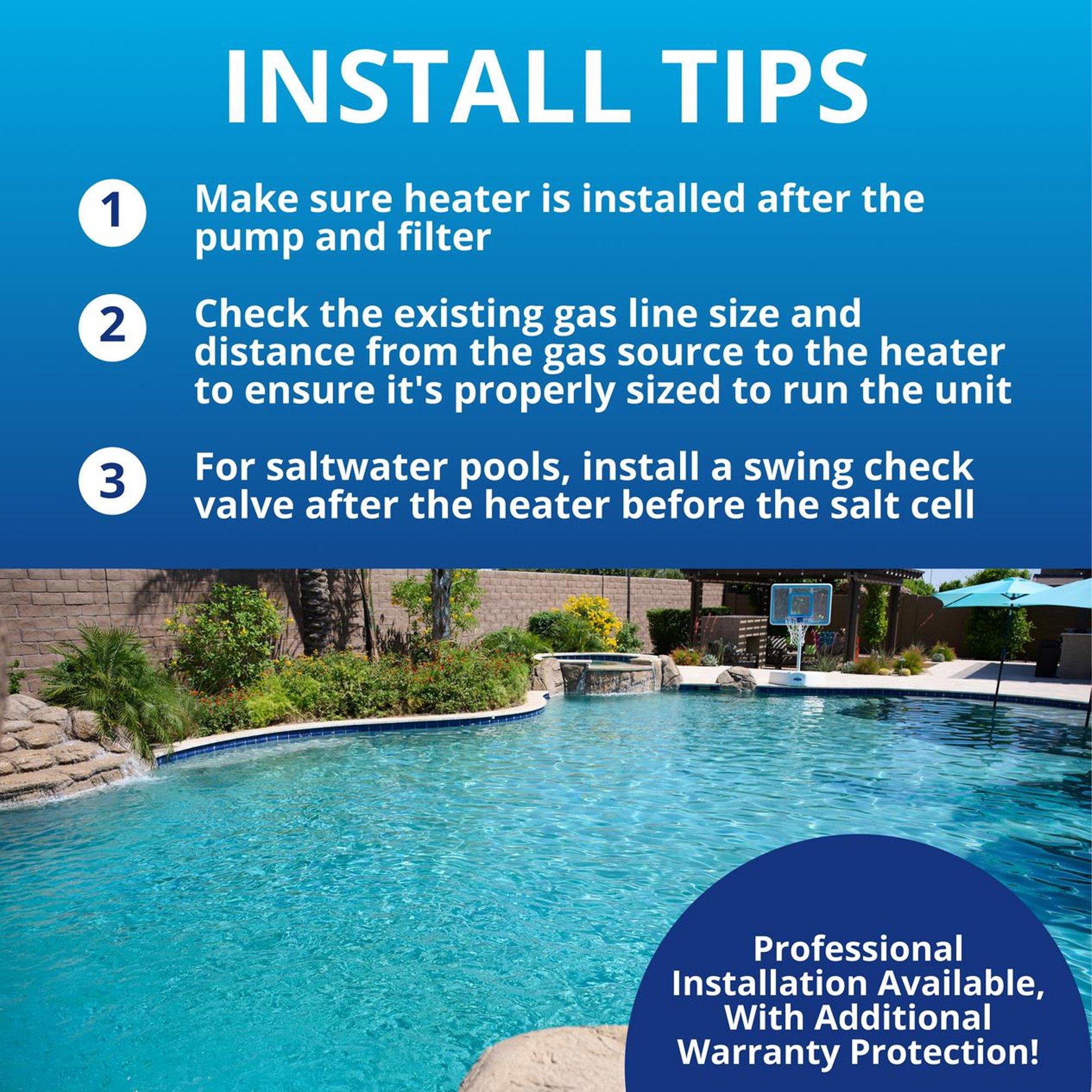 Hayward  W3HS200FDN Universal H-Series Heater 200,000 BTU  Natural Gas Low NOx w OmniX (Open Line)