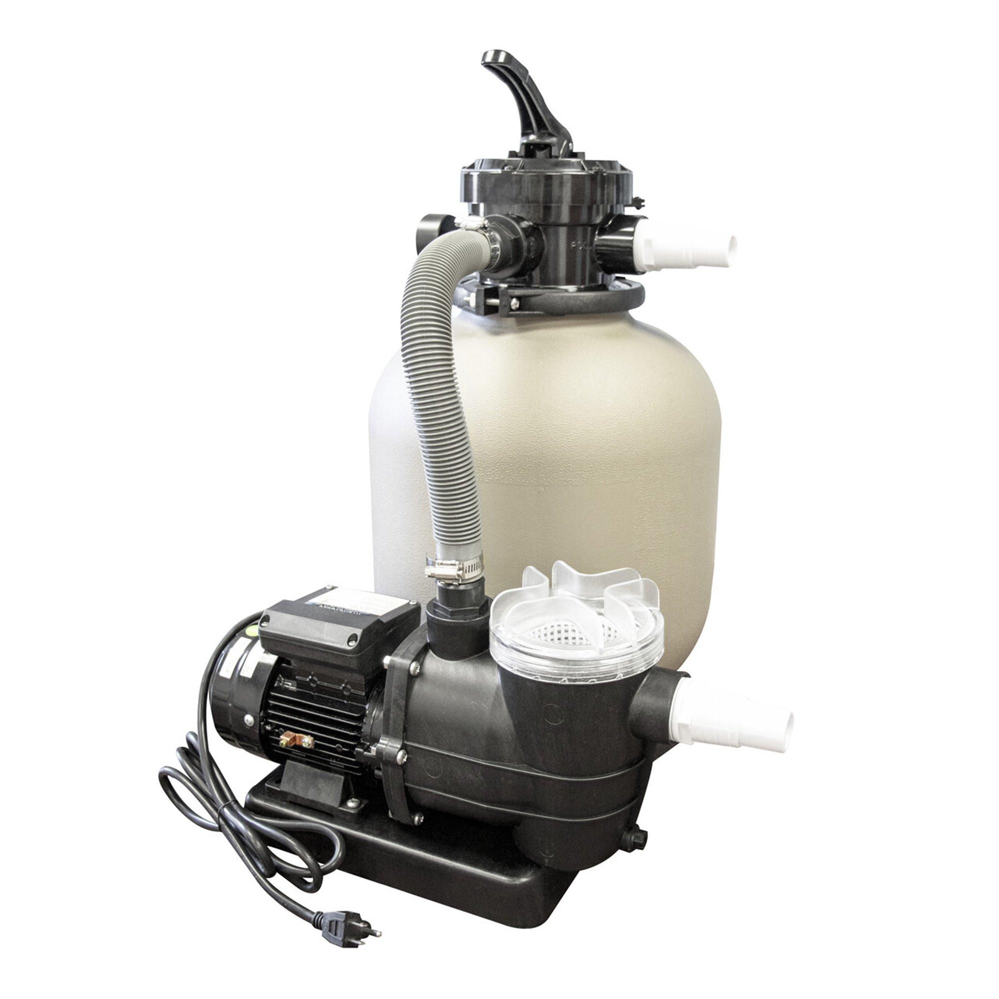 14" Sand Filter Pool Pump Combo - 0.43 THP, Sinlge Speed 4 Way Valve