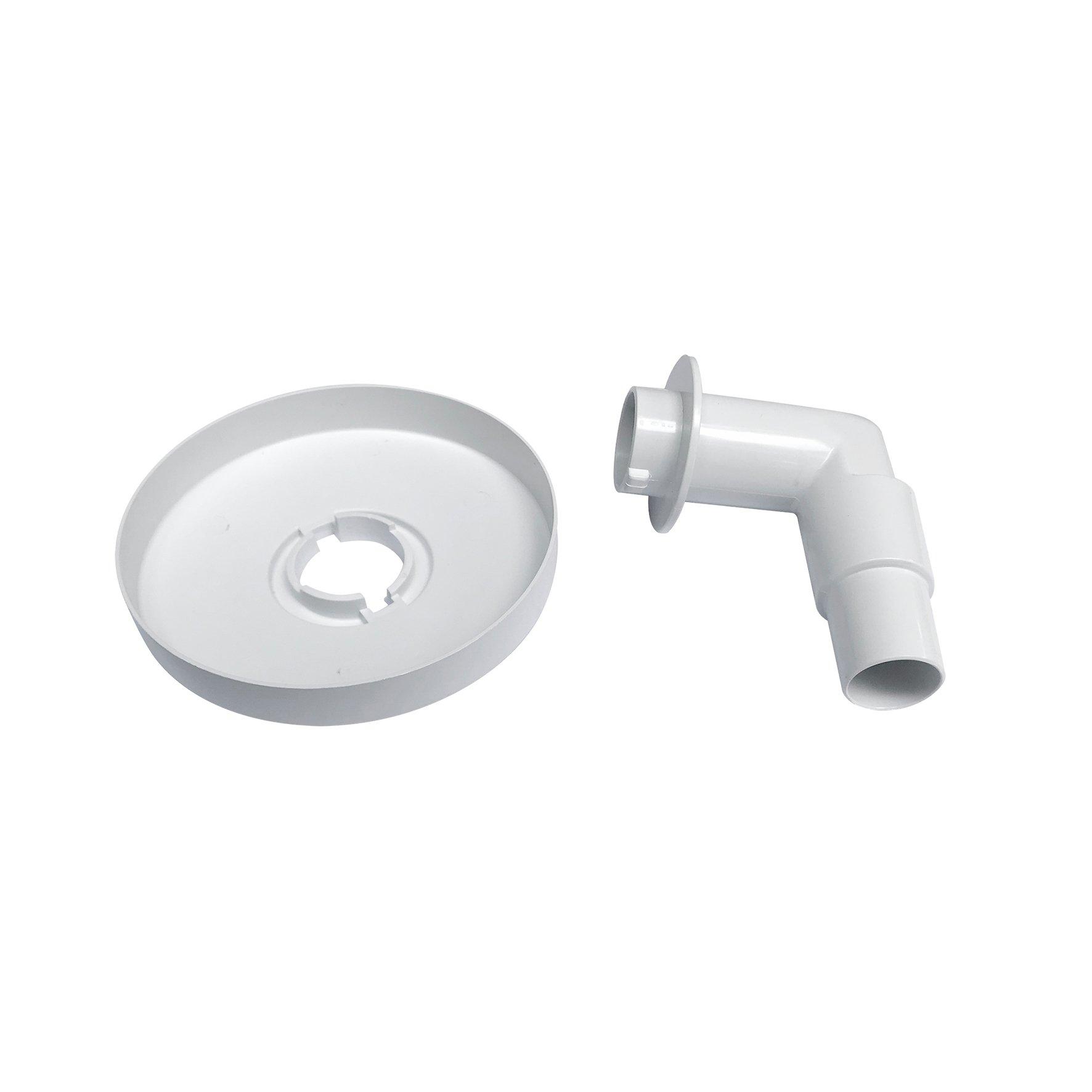 Replacement Skimmer Vacuum Plate with Elbow for Hayward Skim-Vac