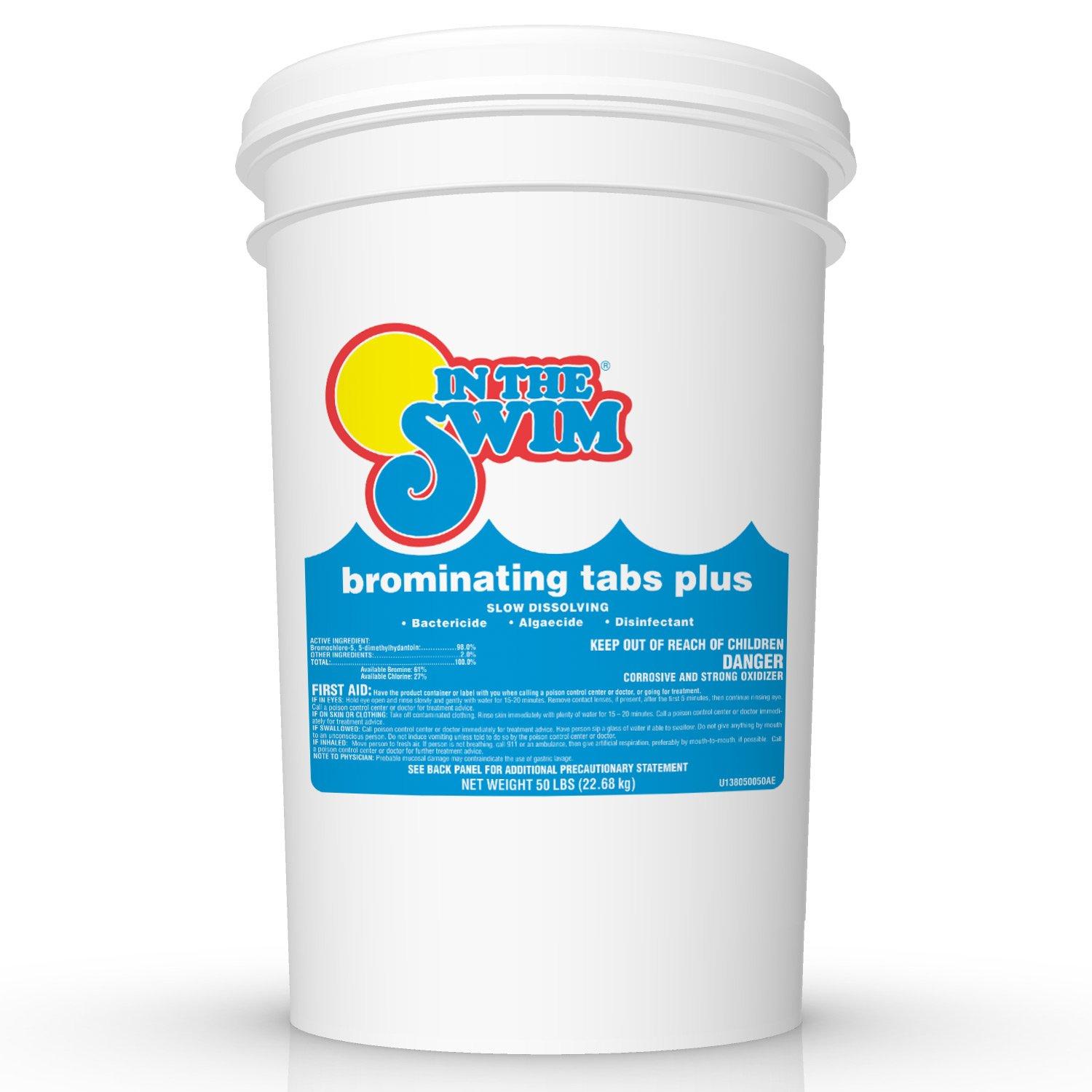 In The Swim 1″ Bromine Tablets – Low Odor, Pre-Stabilized for Pools, Spas