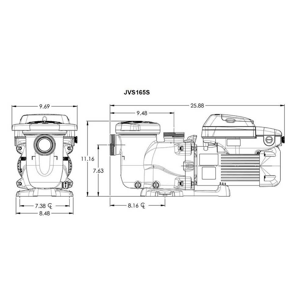 Jacuzzi&reg  JVS165S 1.65THP Variable Speed Pool Pump