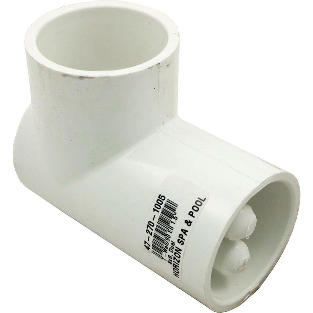 Thermowell and Plumbing Fitting, 1-1/2 inch Socket, 90 degree, 5/16 Inch Thermowell
