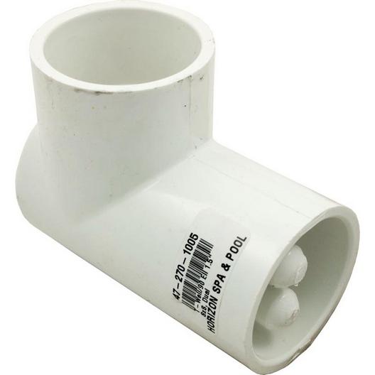 Waterway  Thermowell and Plumbing Fitting 1-1/2 inch Socket 90 degree 5/16 Inch Thermowell