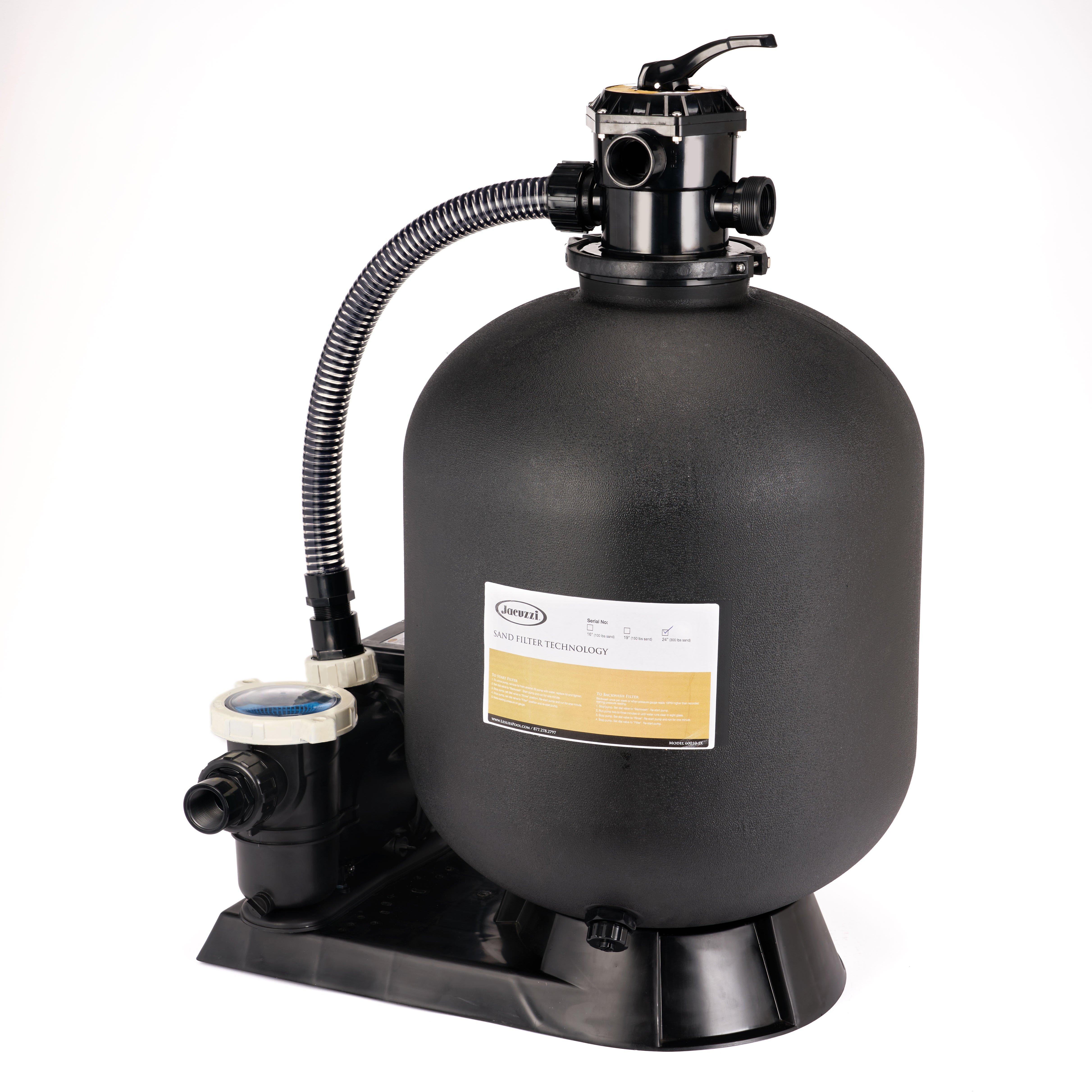24" Above Ground Sand Filter with 2 HP 2-Speed Pump