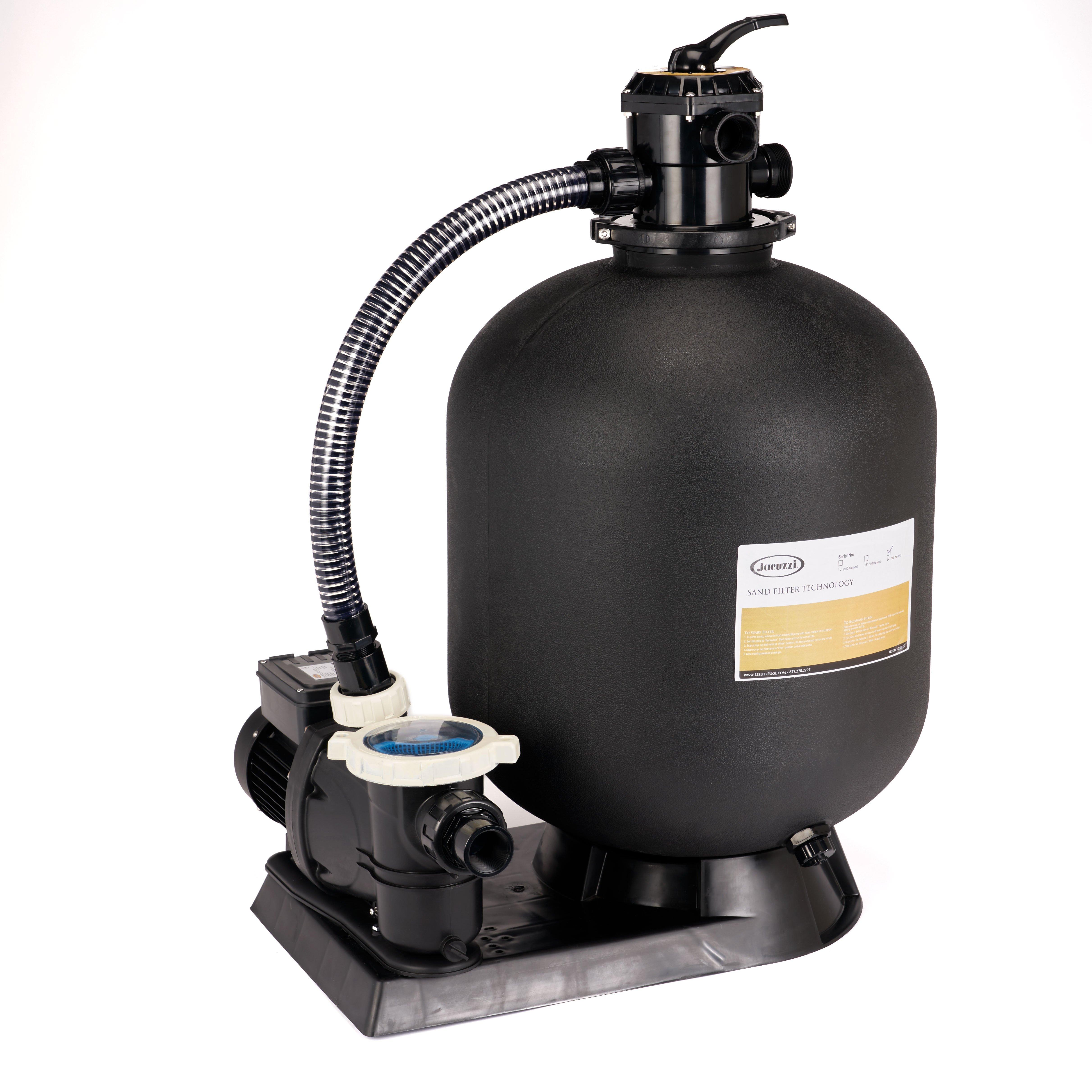 24" Above Ground Sand Filter with 2 HP 2-Speed Pump