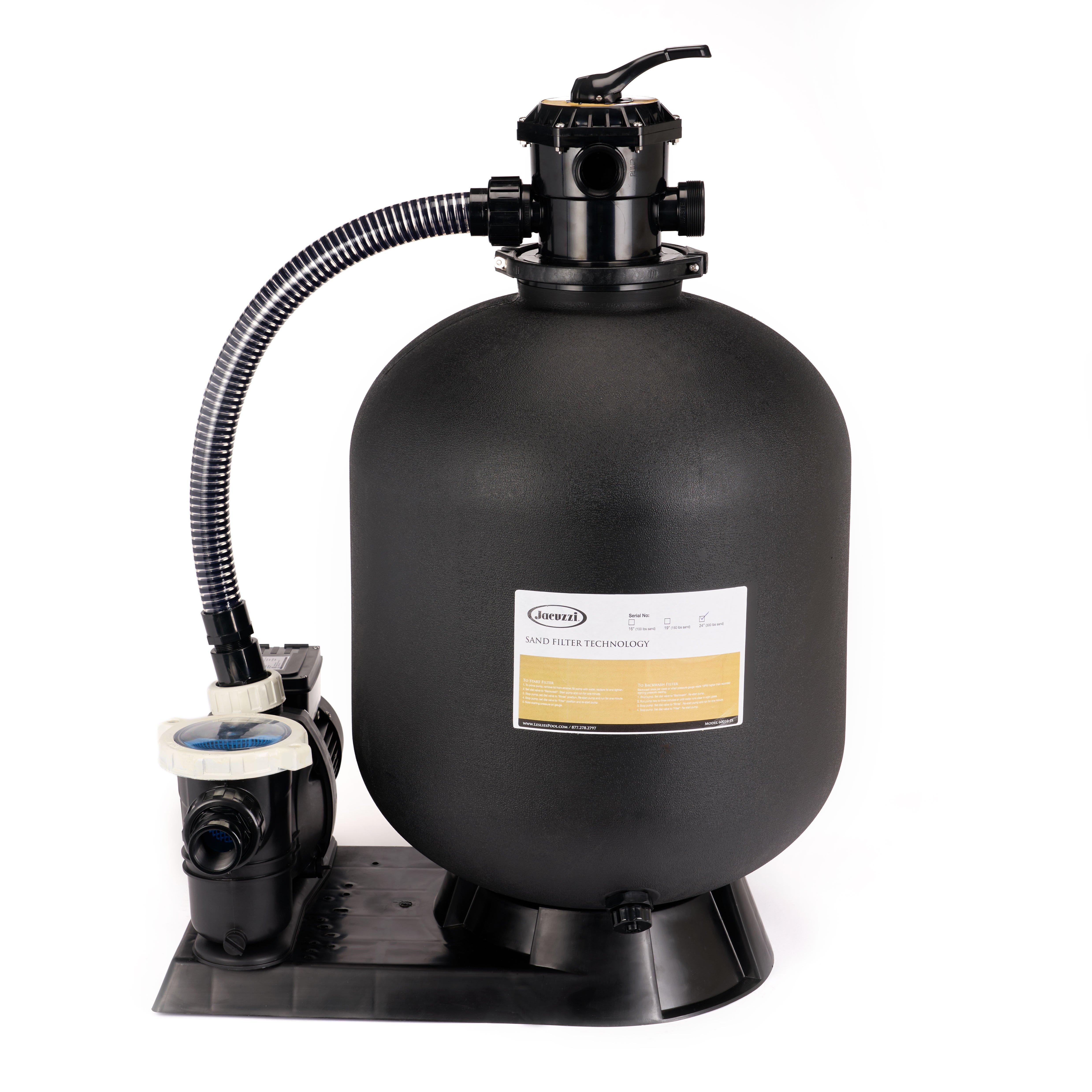 Jacuzzi&reg  24 Above Ground Sand Filter with 2 HP 2-Speed Pump