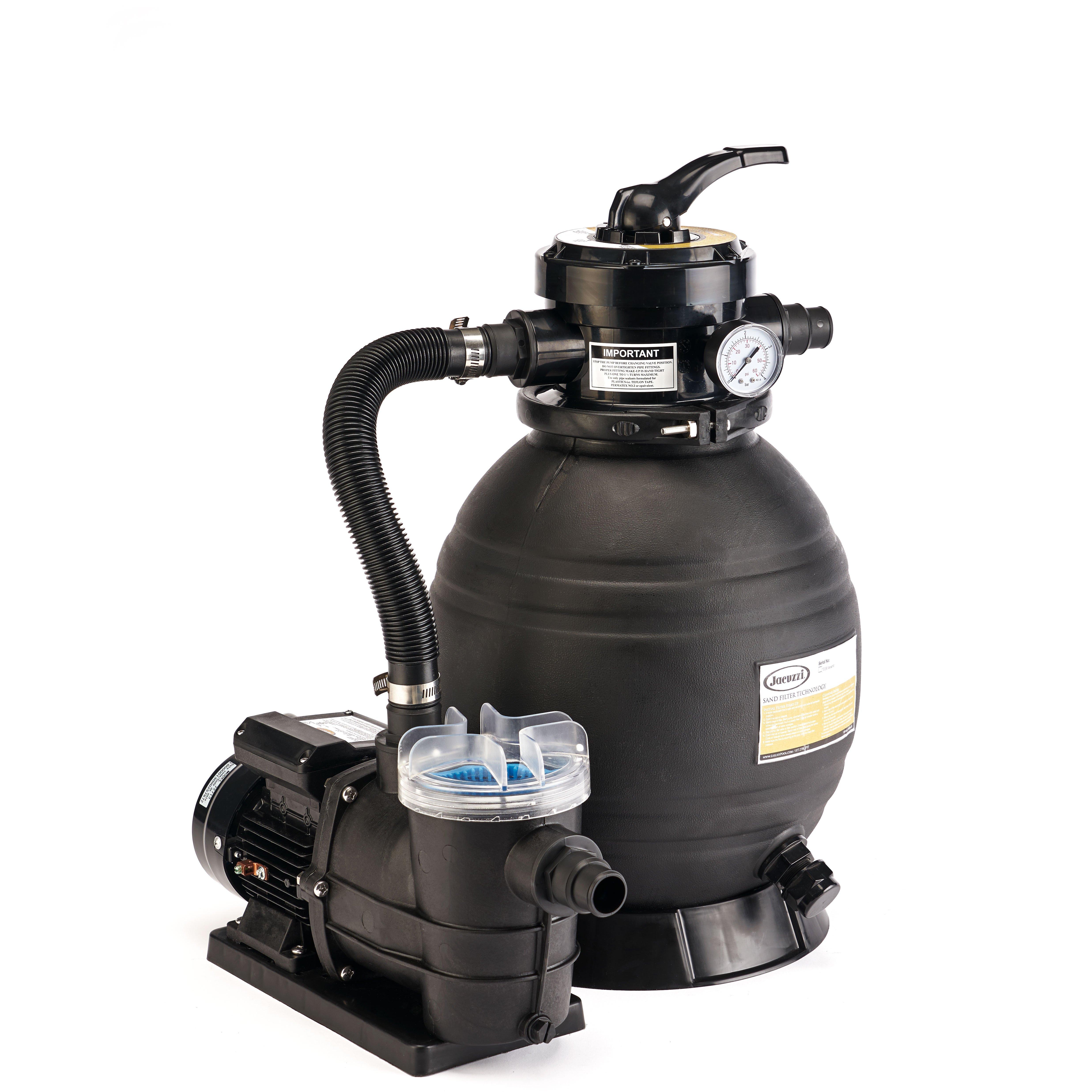 Jacuzzi&reg  Above Ground Sand Filter with 0.5 HP Pump for Soft Sided Pools