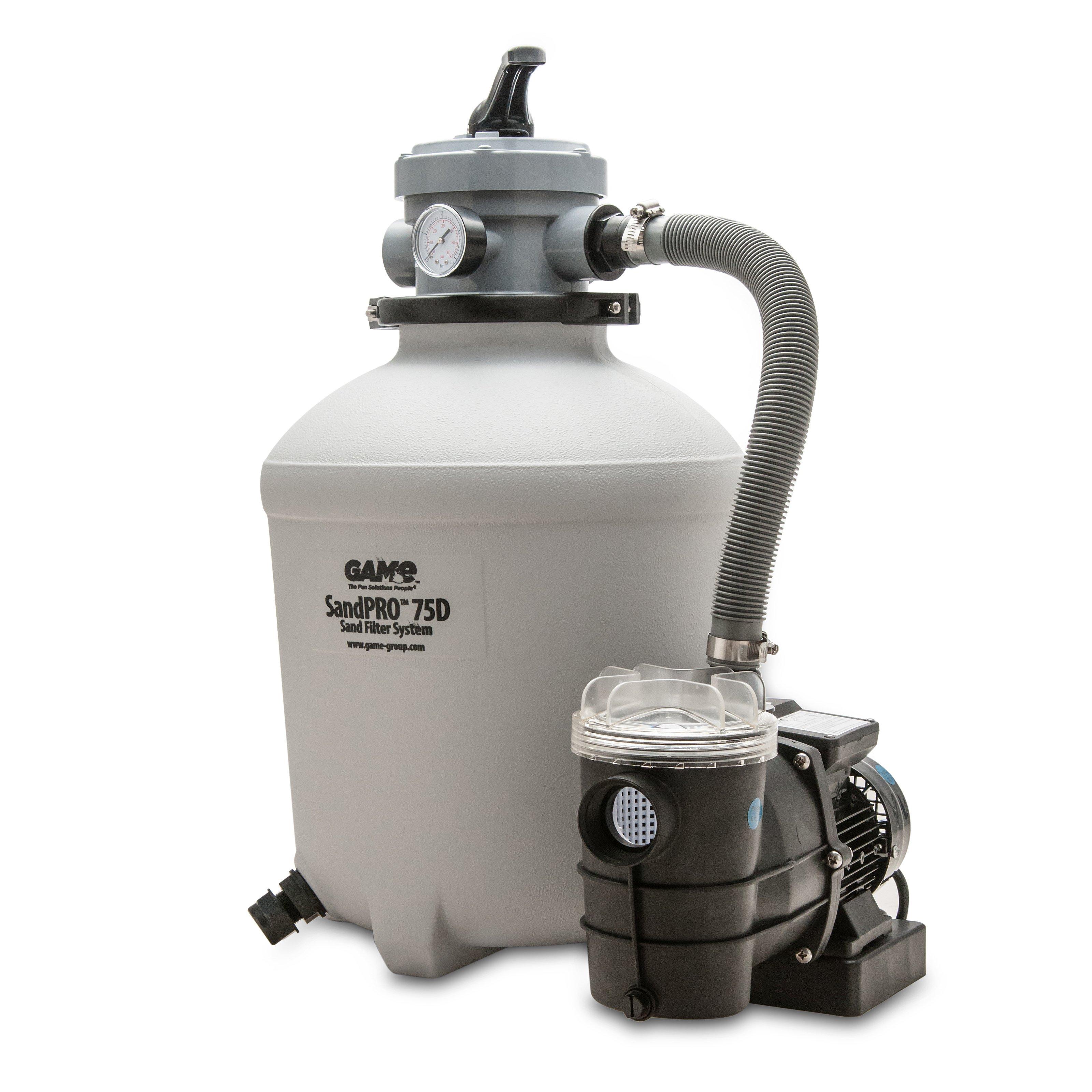 GAME  SandPro 75D Above Ground Pool Pump and Sand Filter System