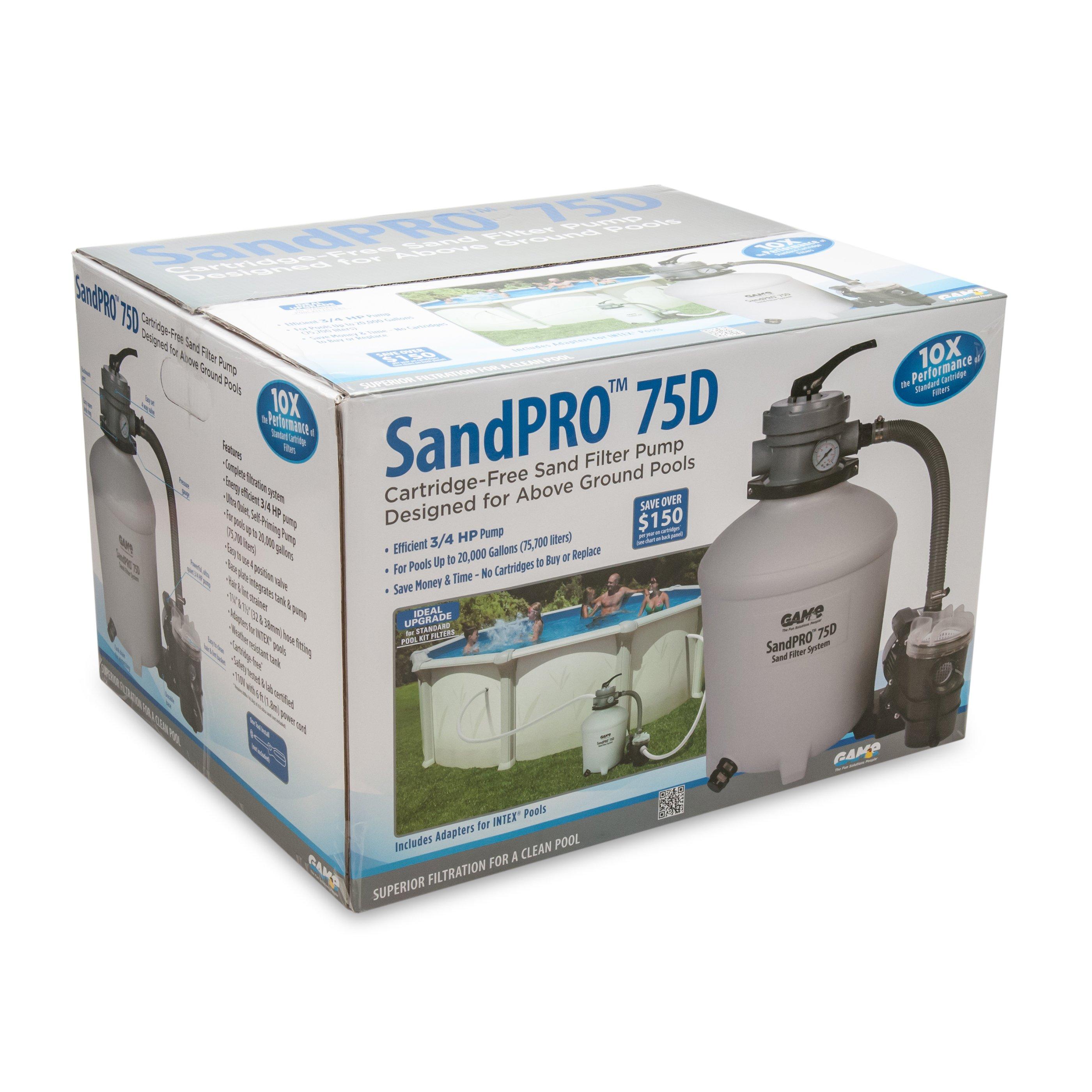Game SandPro 75D Above Ground Pump and Sand Filter Kit Leslie