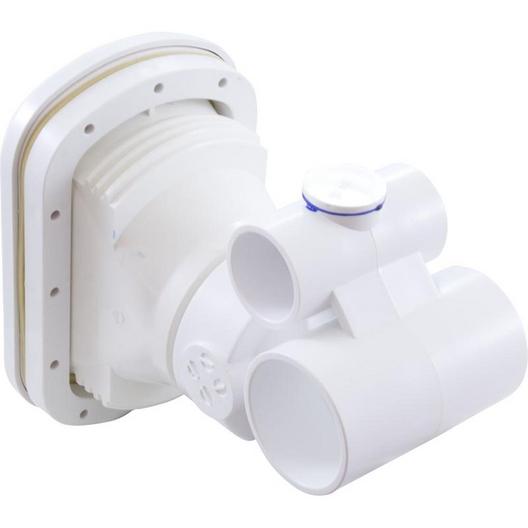 Balboa  Complete Jet Hydro-Air Vertassage w backing plate 1-1/2 inch S water x 1 inch S air Hole size 5-1/4 inchW x 7 inchH White
