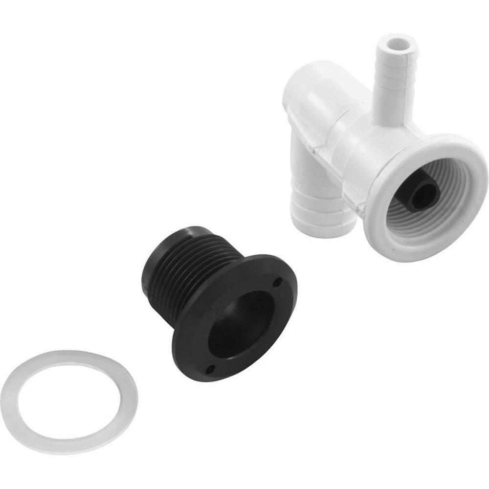 Euro Snap-In 3/8in. Air Barb x 3/4in. Ribbed Barb Snap-In Spa Jet Body ...