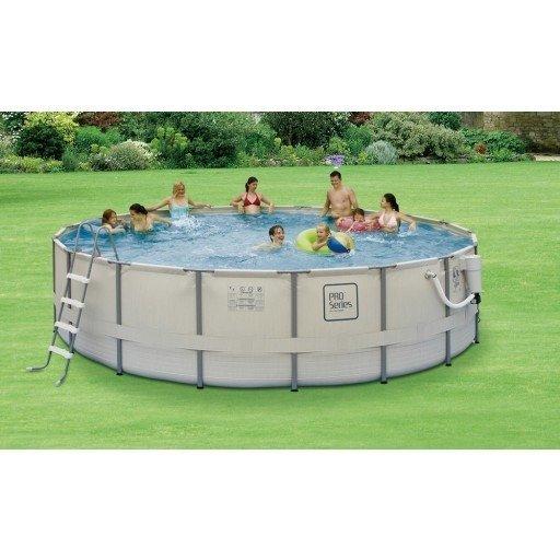 15' Round Above Ground Pool with Metal Frame 48in Depth