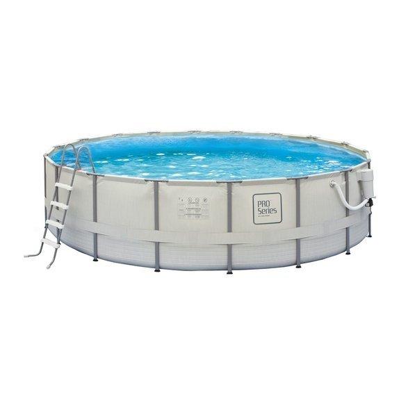 15' Round Above Ground Pool with Metal Frame 48in Depth