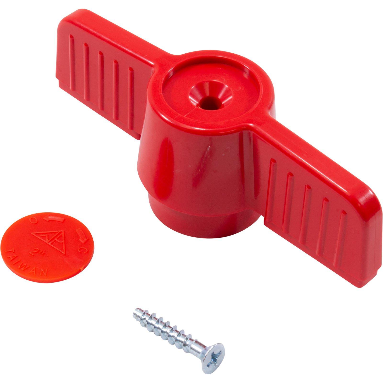 Replacement Handle 2 HMIP Ball Valve Red