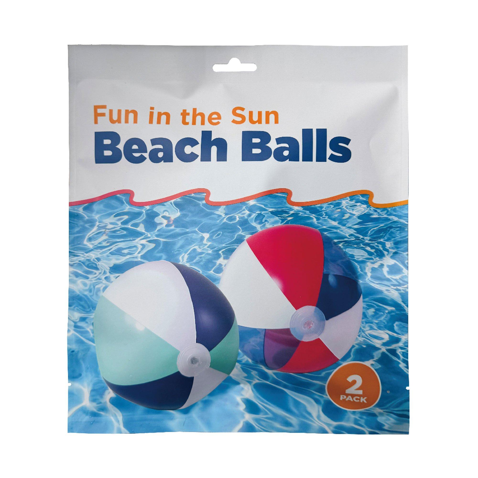 Fun in the Sun Beach Balls  2 Pack
