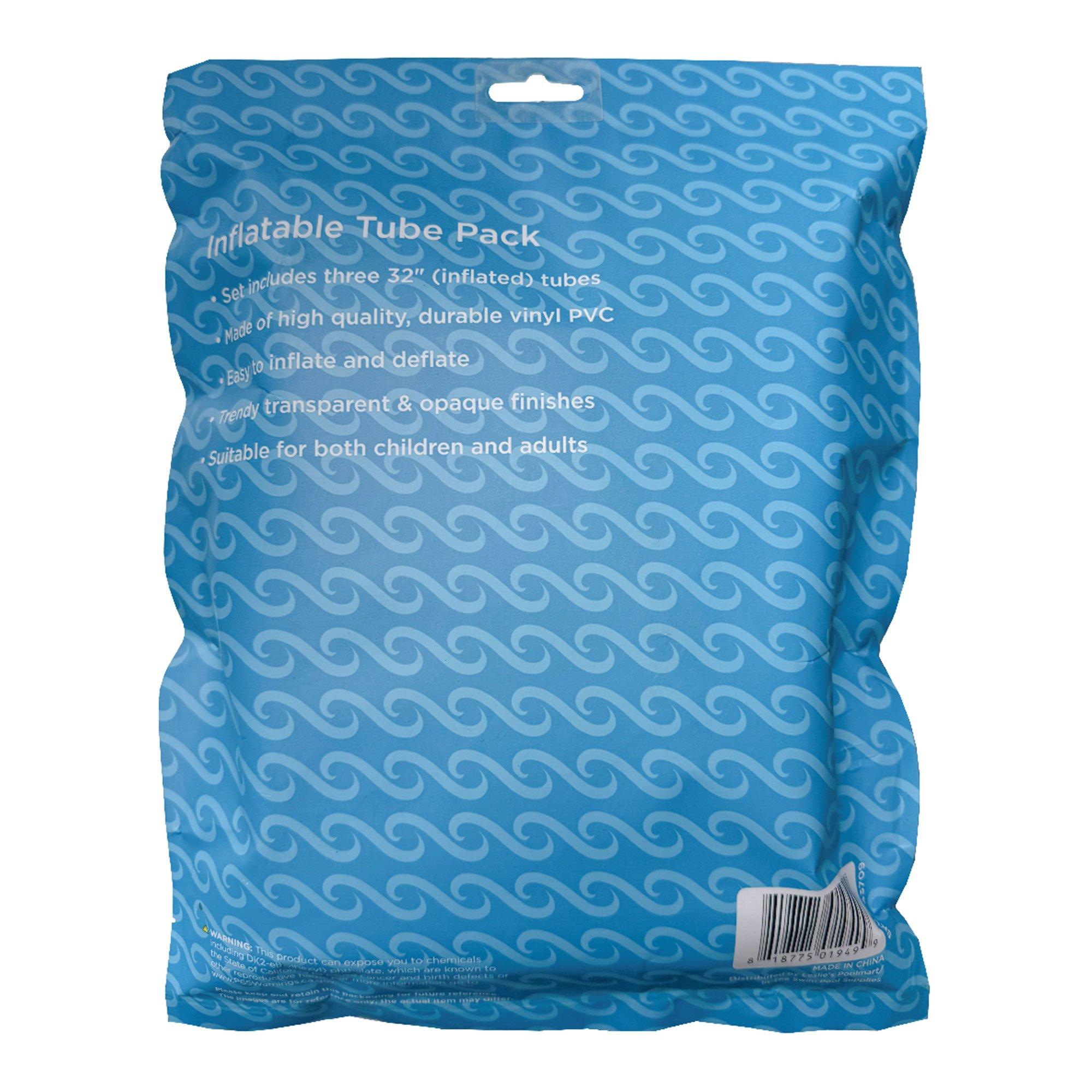 Tropical Trio Inflatable Tube Pack - 3 Pack