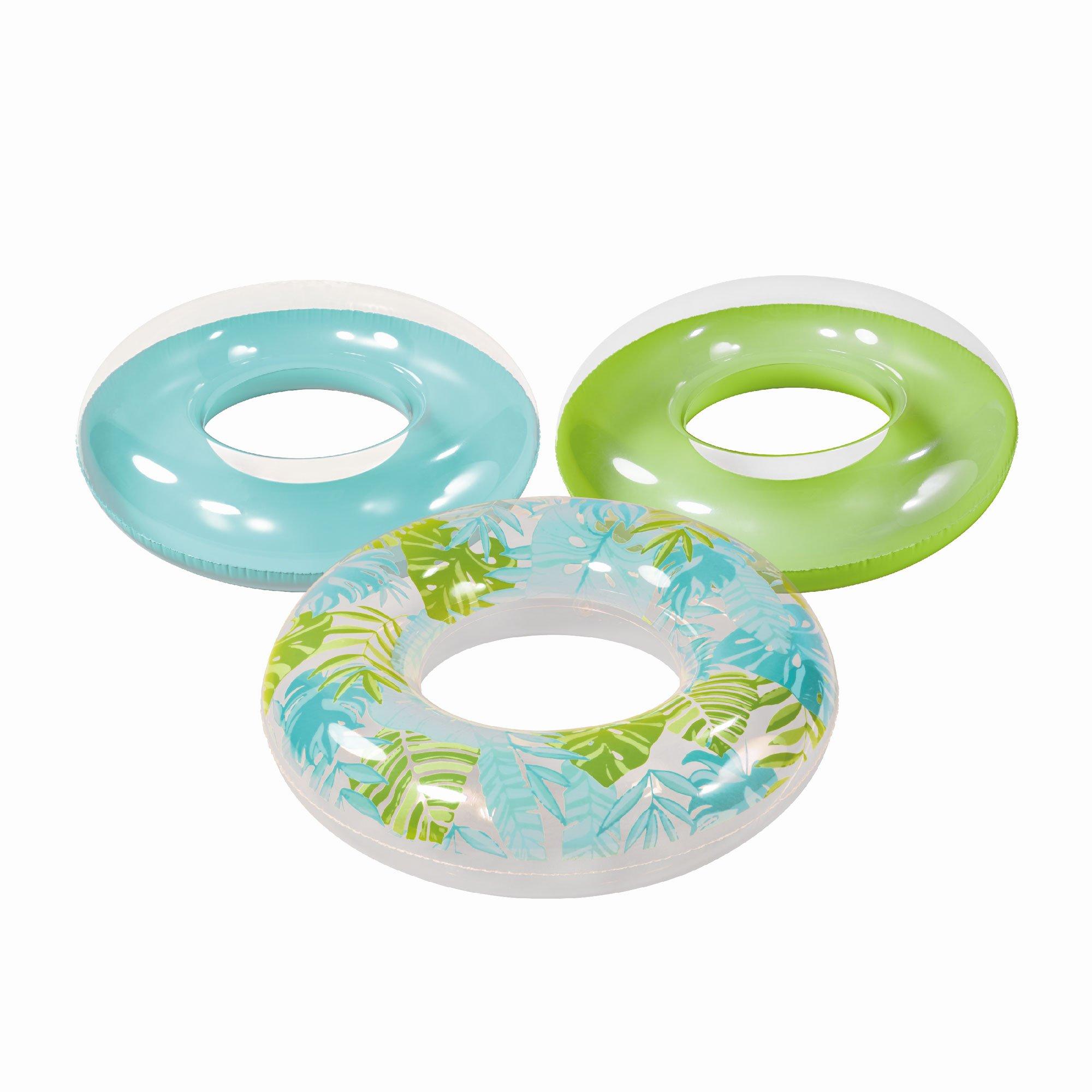 Tropical Trio Inflatable Tube Pack  3 Pack