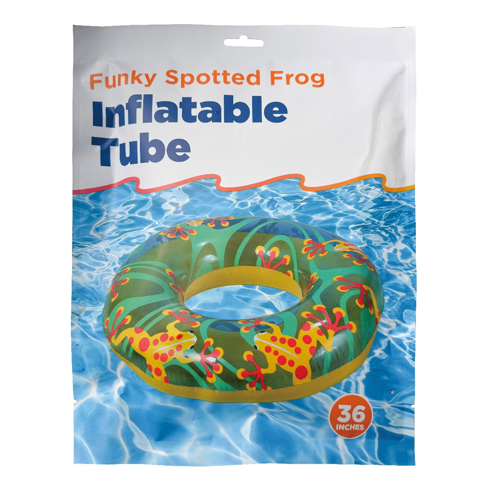 Funky Spotted Frog Inflatable Tube