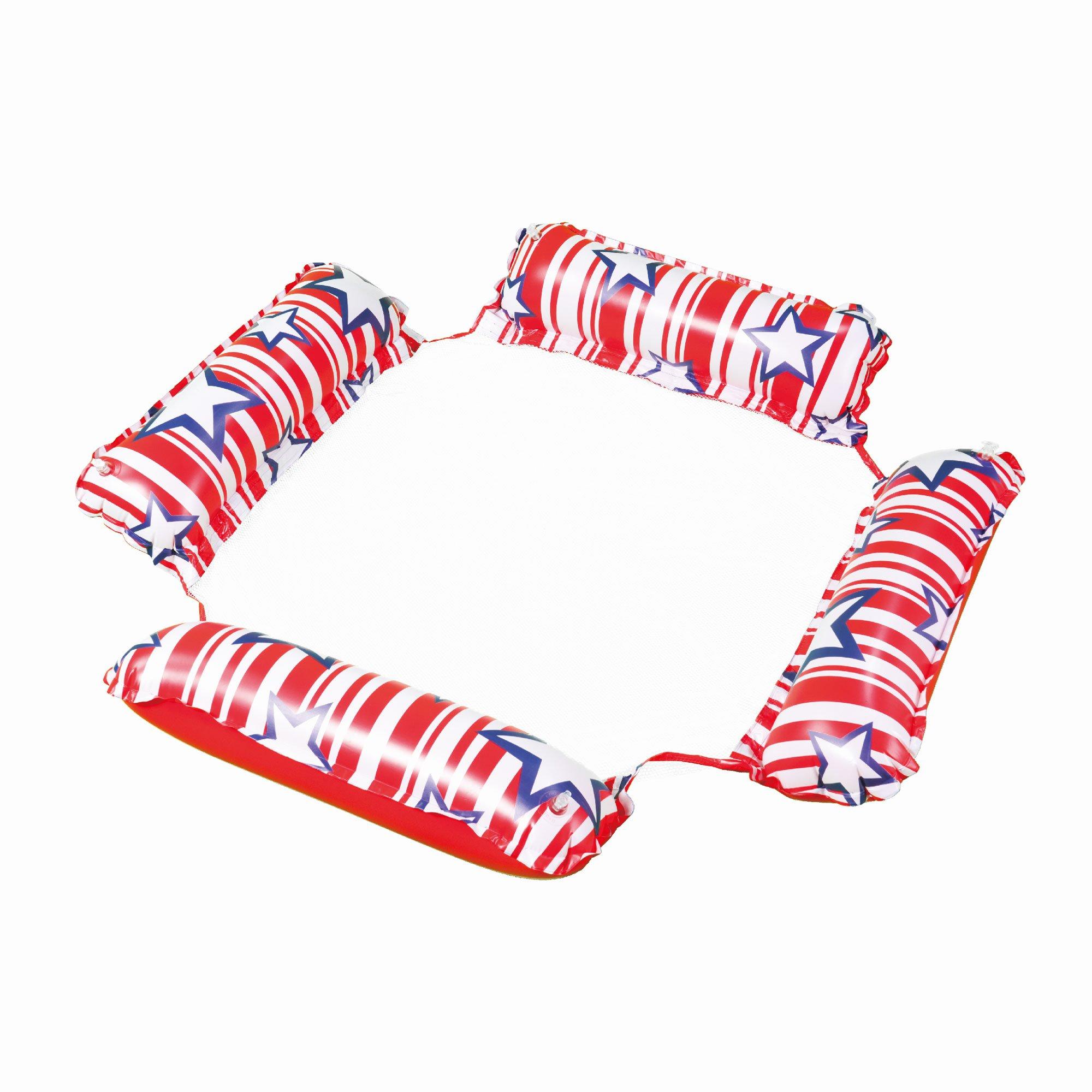 Star Striped Inflatable Square Hammock