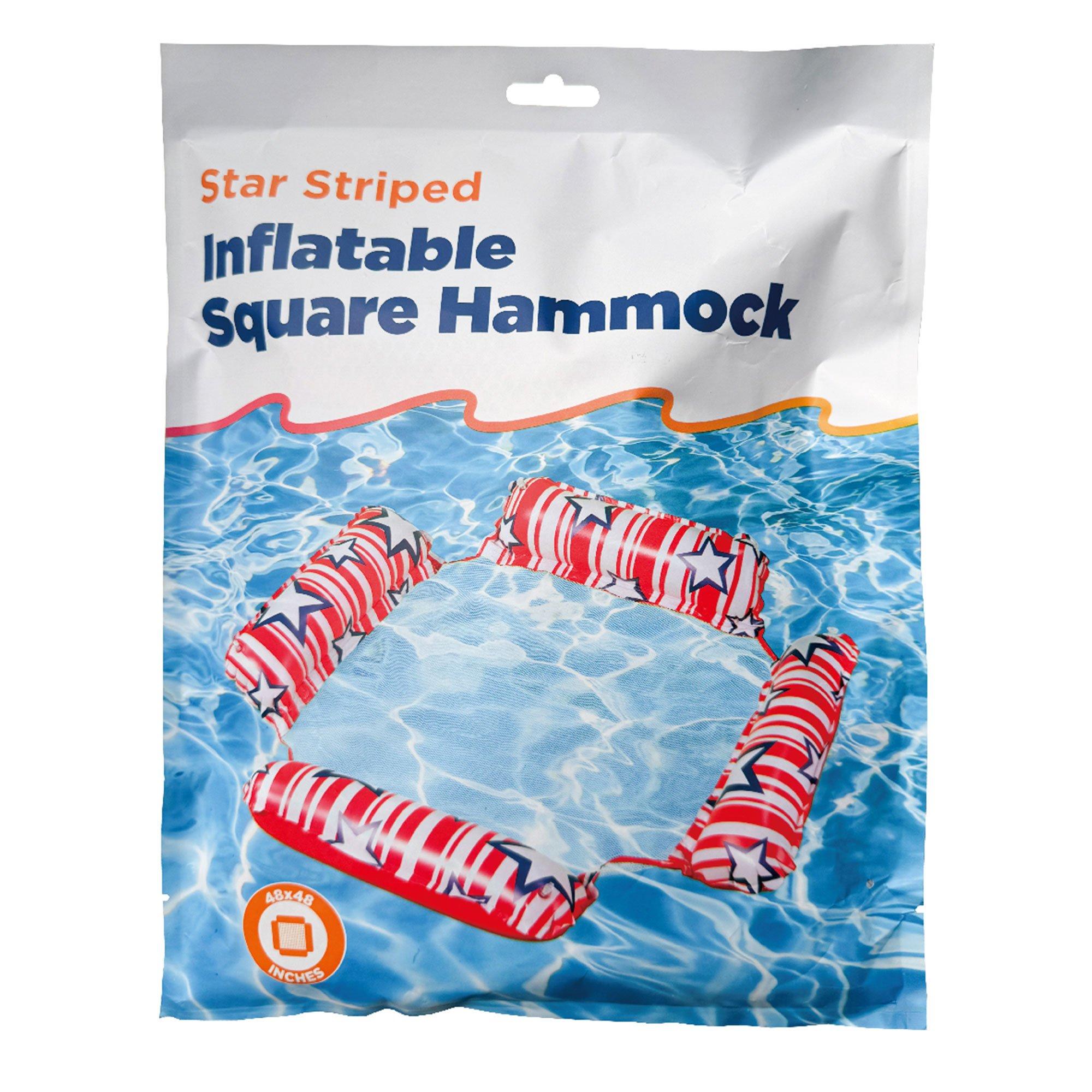 Star Striped Inflatable Square Hammock