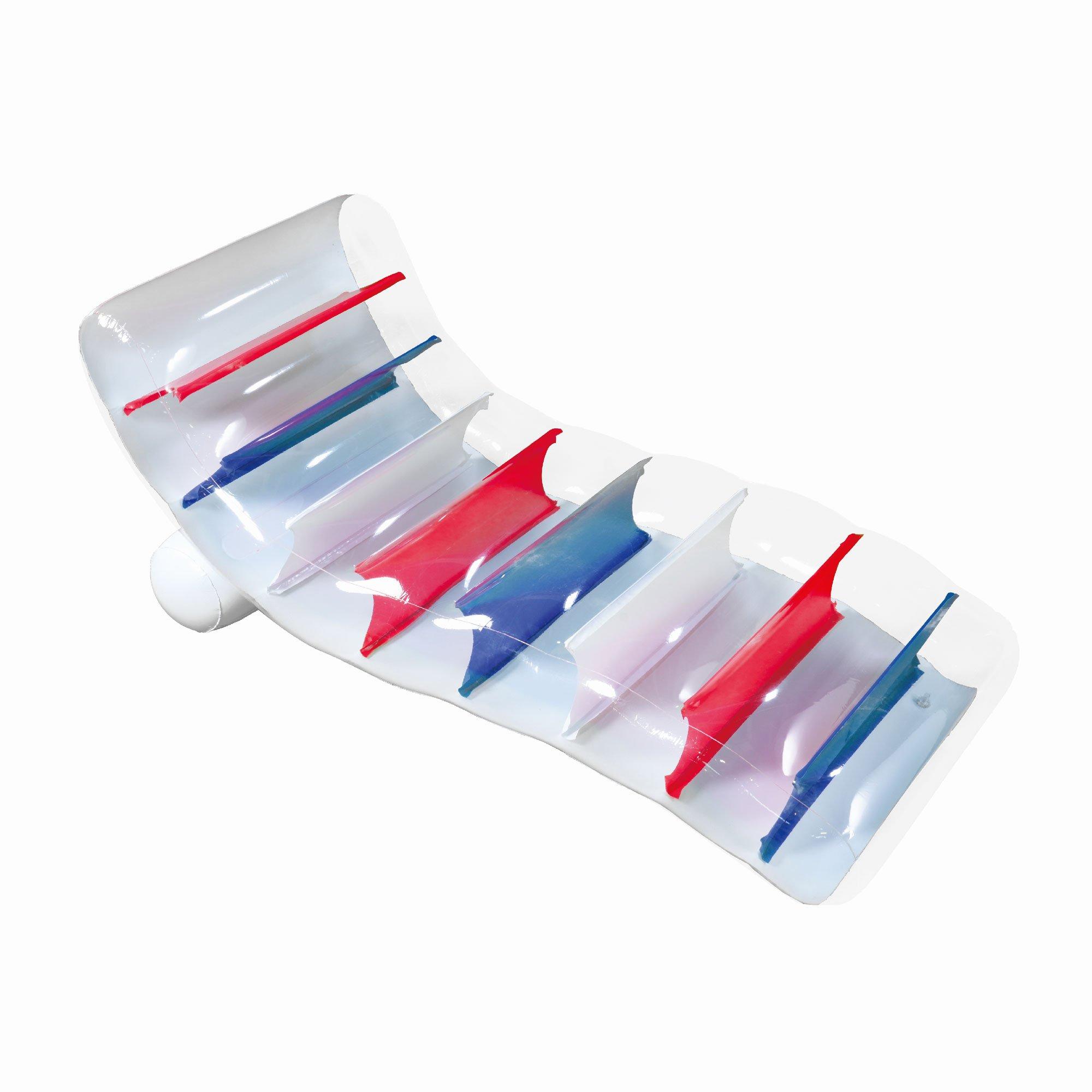 Red White  Blue Inflatable Pool Lounger