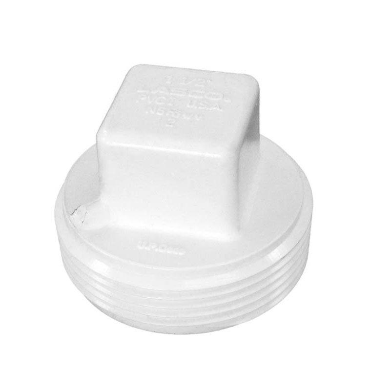 1.5 Cleanout Plug Raised Nut DWV PVC