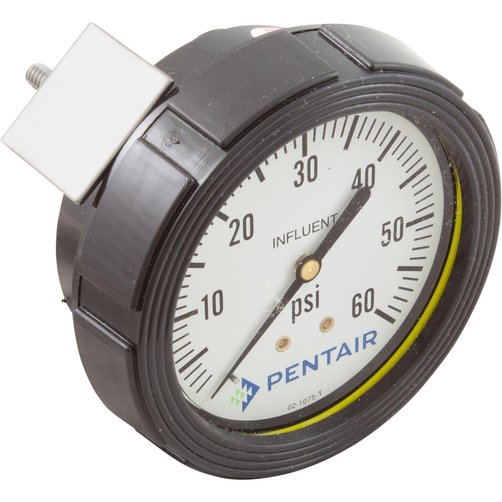Pentair  Influent Pressure Gauge Paragon Stark 0-60psi