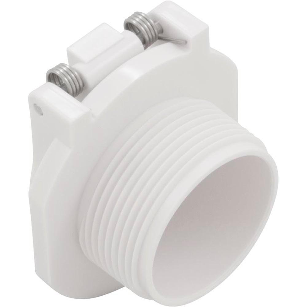 Waterway 11/2" MPT Vac Lock Fitting White 6002200